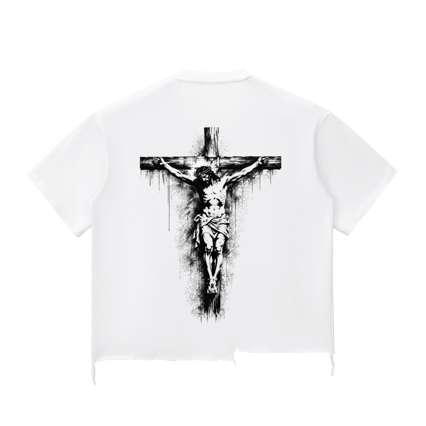 KNGDM COME — Distressed Oversized Tee by Made Clothing Co. — styled product view