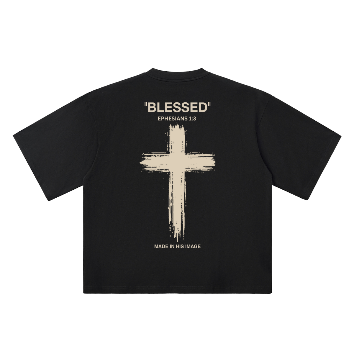 BLESSED — Oversized Street Tee by Made Clothing Co. — garment detail