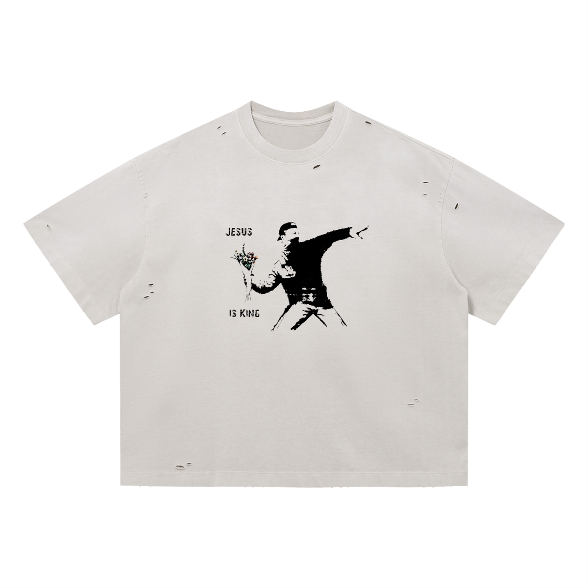 BIG CITY LIGHTS — Distressed Heavyweight Tee by Made Clothing Co. — alternate product view