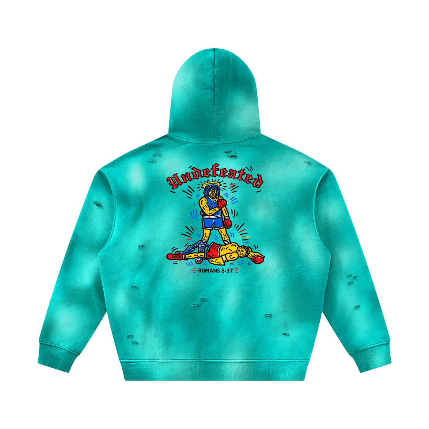 CHILDLIKE JOY — Washed Oversized Hoodie by Made Clothing Co. — garment detail