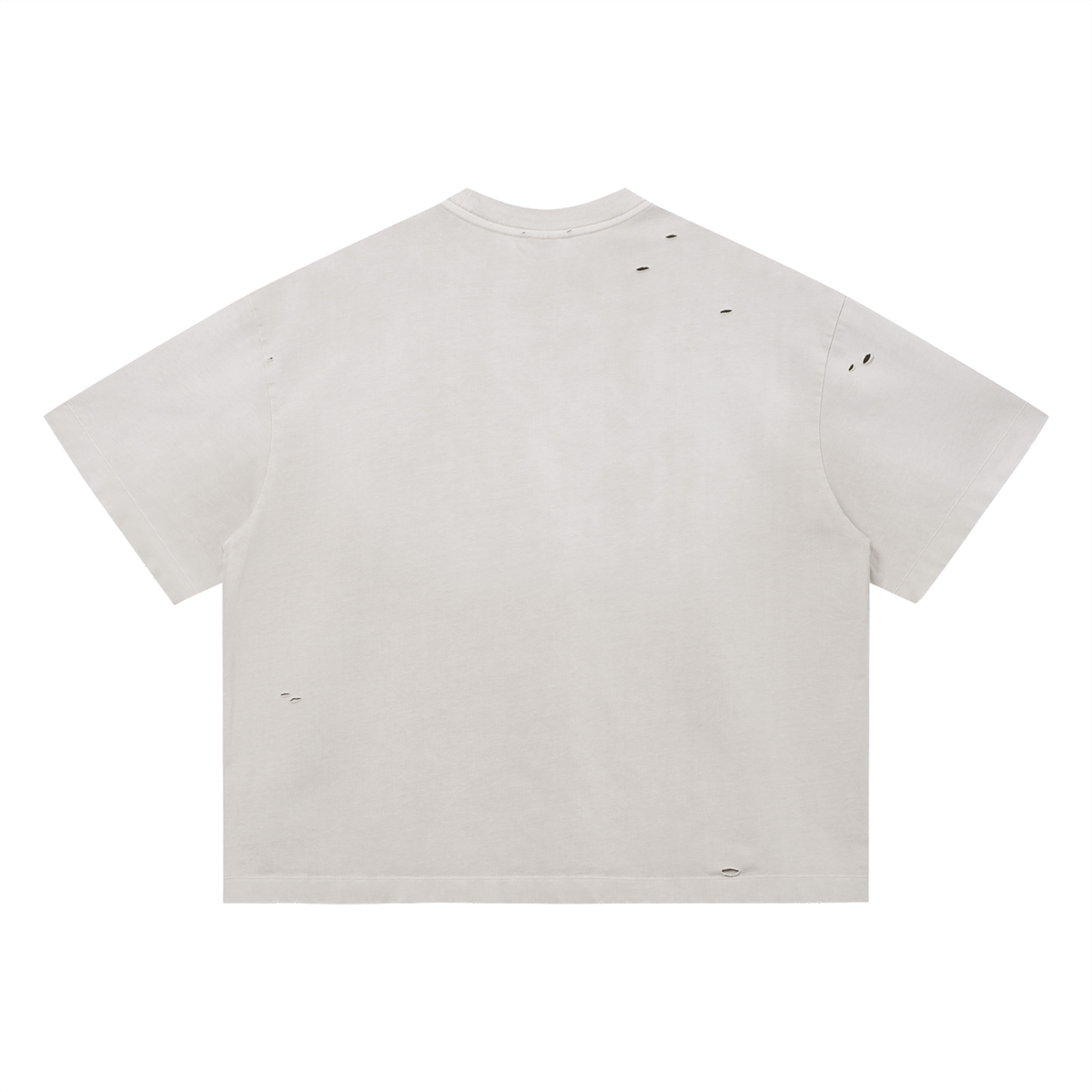 BIG CITY LIGHTS — Distressed Heavyweight Tee by Made Clothing Co. — garment detail