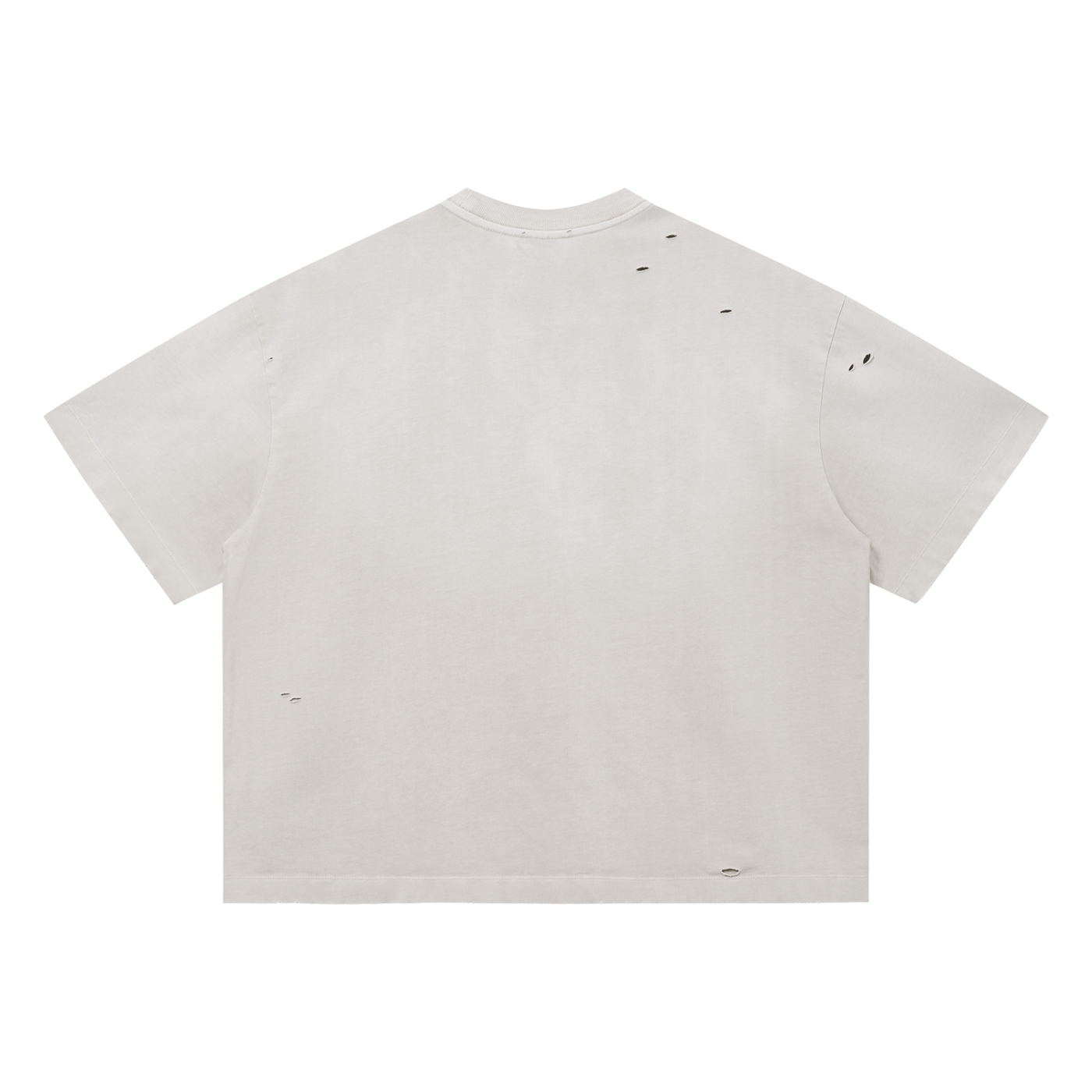 BIG CITY LIGHTS — Distressed Heavyweight Tee by Made Clothing Co. — garment detail
