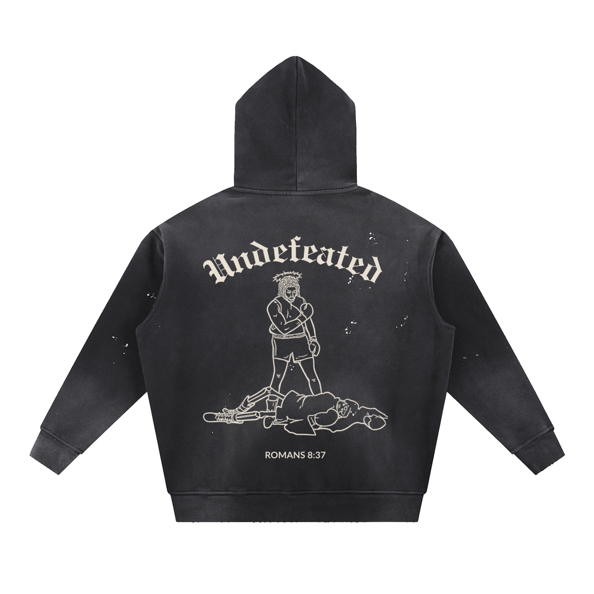 UNDEFEATED — Vintage Washed Hoodie by Made Clothing Co. — styled product view