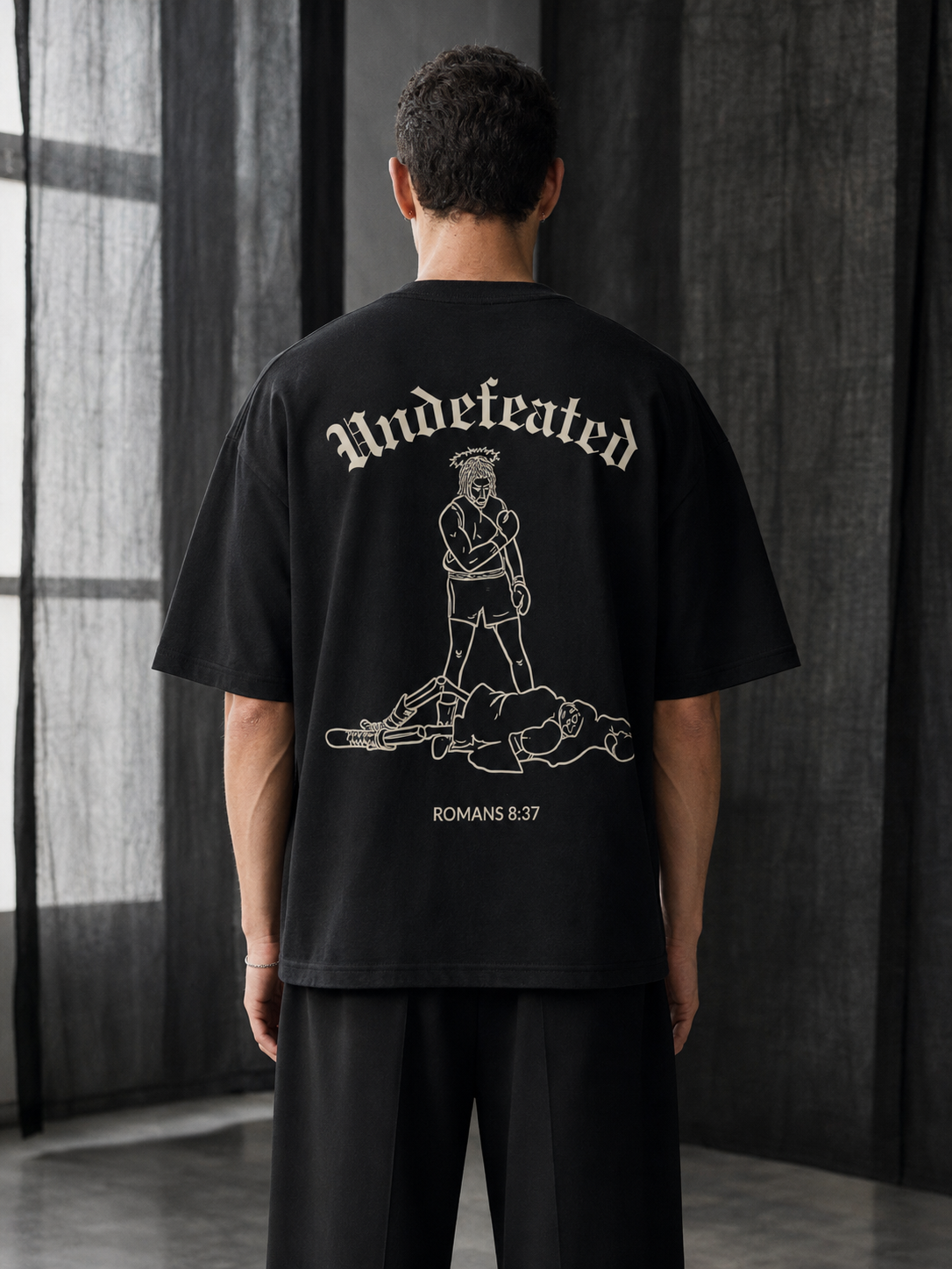 UNDEFEATED — Relaxed Tee by Made Clothing Co. — back product view