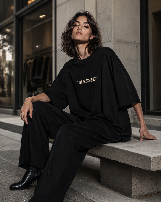 BLESSED — Oversized Street Tee by Made Clothing Co. — front product view