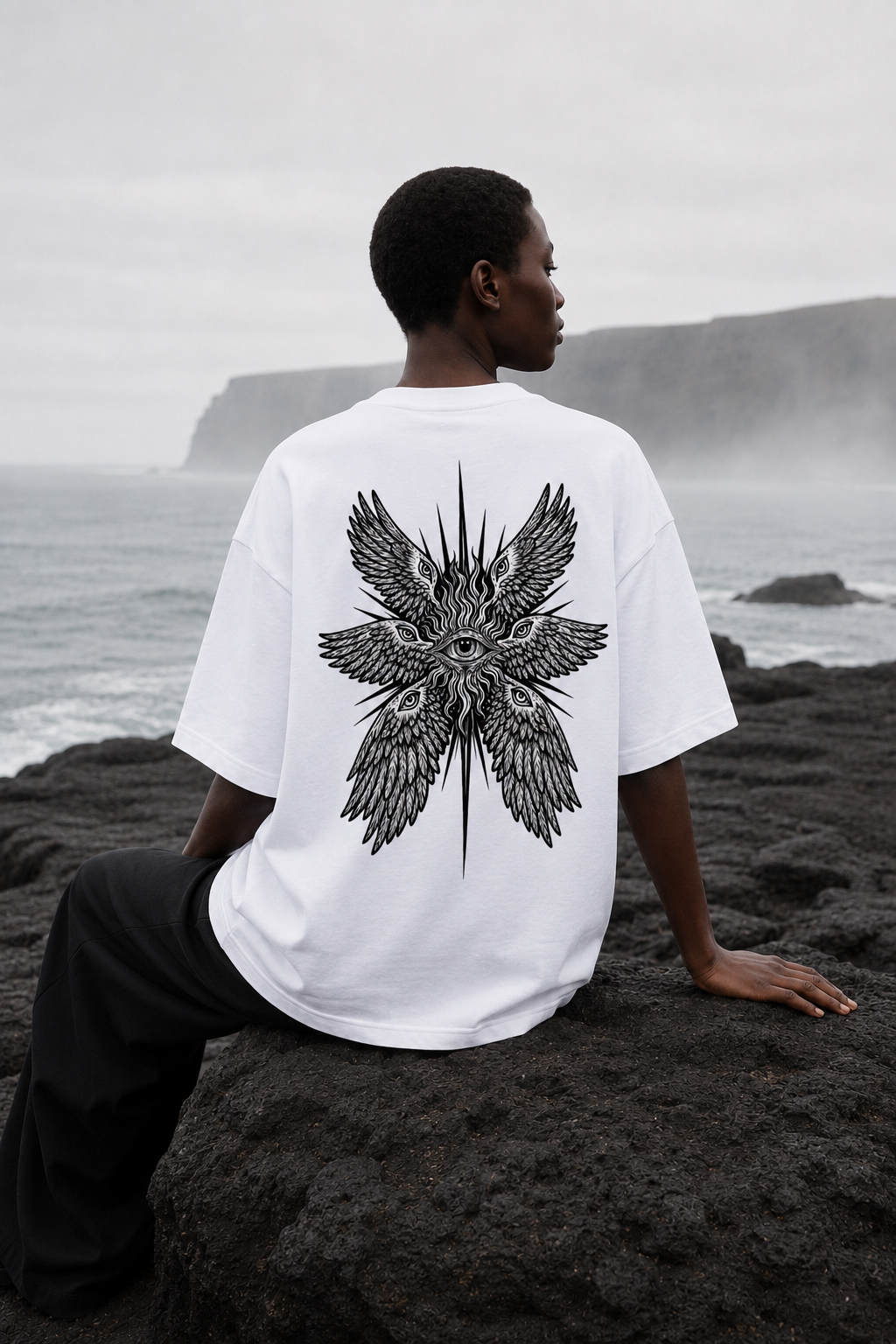 VISIONS OF EZEKIEL — Relaxed Tee by Made Clothing Co. — alternate product view