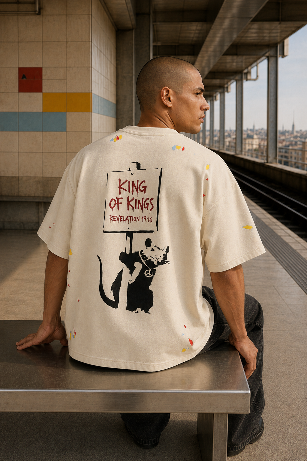 KING OF KINGS — Heavyweight Tee by Made Clothing Co. — alternate product view