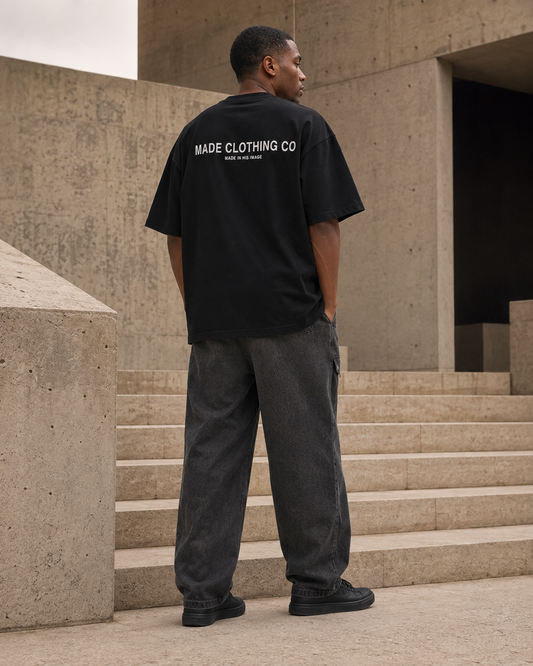 MAKE ME CLEAN — Relaxed Tee by Made Clothing Co. — front product view