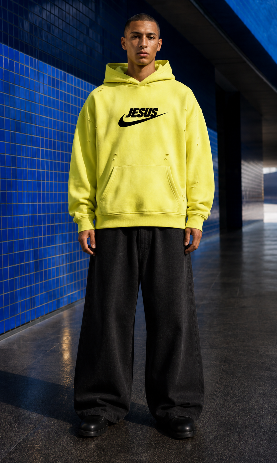 SUN DRENCHED — Washed Oversized Hoodie by Made Clothing Co. — front product view