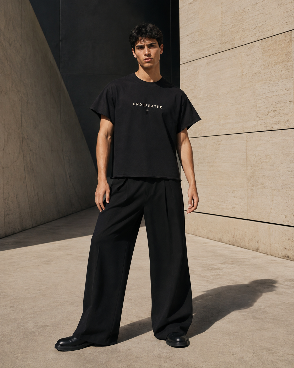 UNDEFEATED — Boxy Tee by Made Clothing Co. — front product view