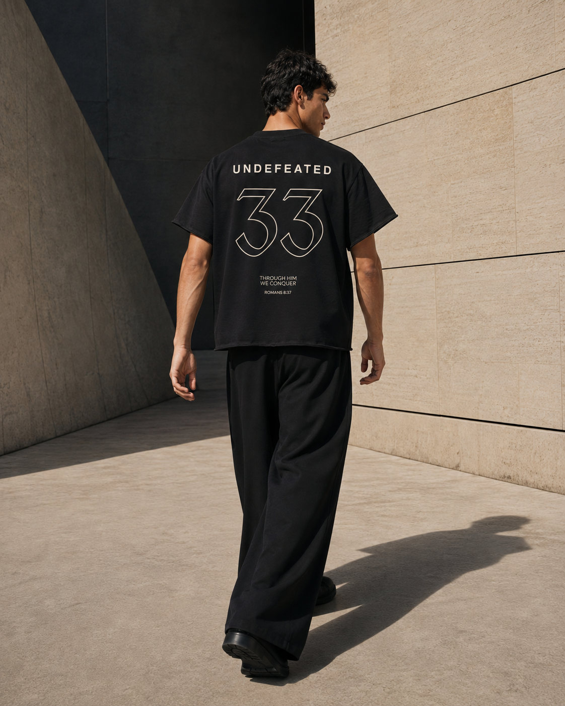 UNDEFEATED — Boxy Tee by Made Clothing Co. — back product view