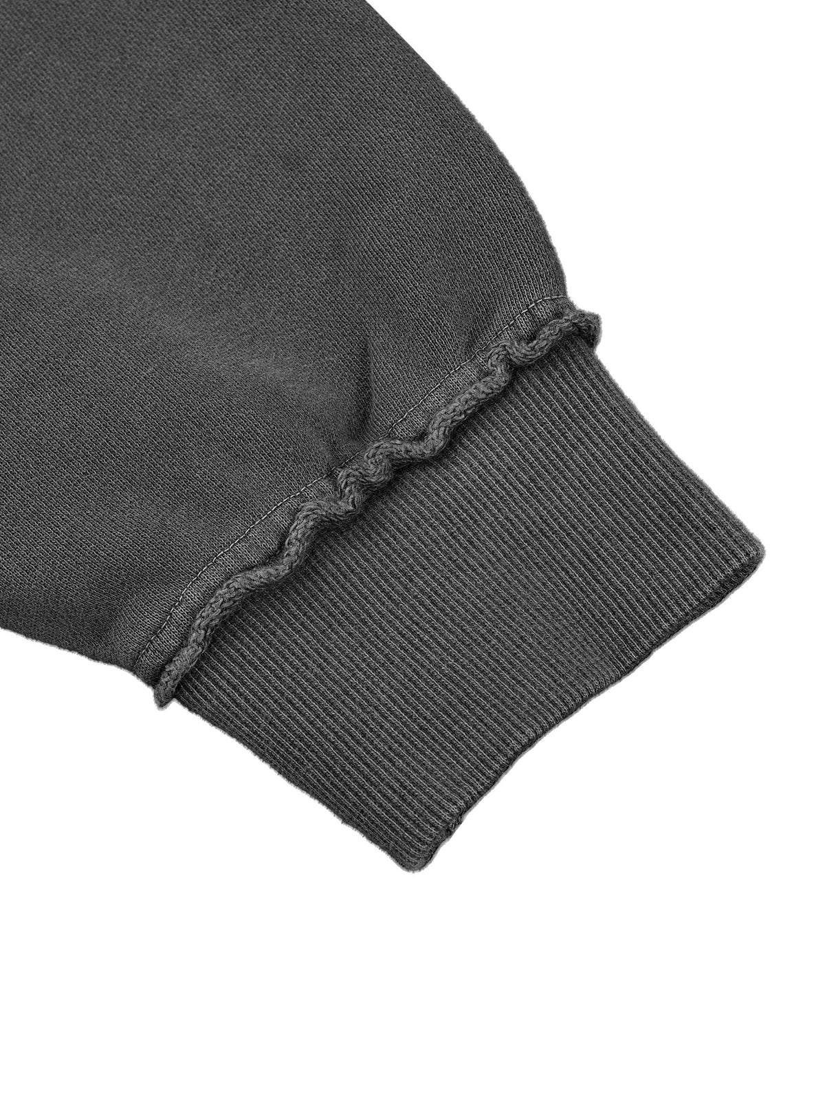 BLESSED — Snow-Washed Heavyweight Hoodie by Made Clothing Co. — construction detail