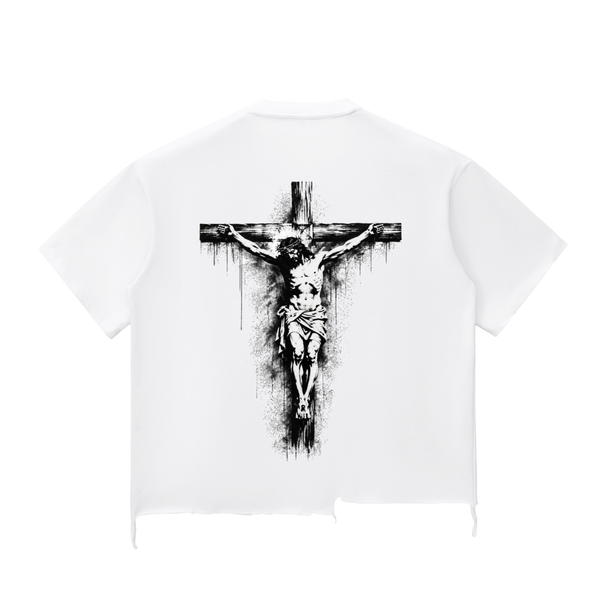 KNGDM COME — Distressed Oversized Tee by Made Clothing Co. — styled product view