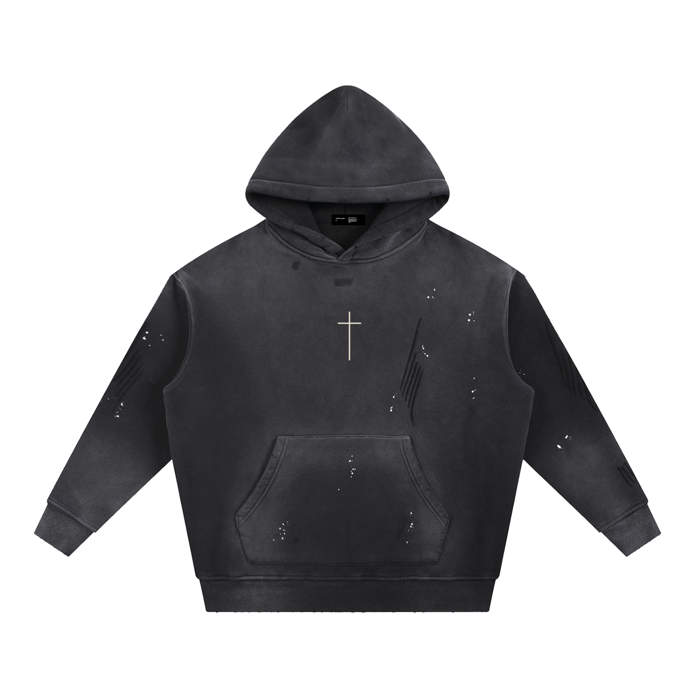 UNDEFEATED — Vintage Washed Hoodie by Made Clothing Co. — garment detail
