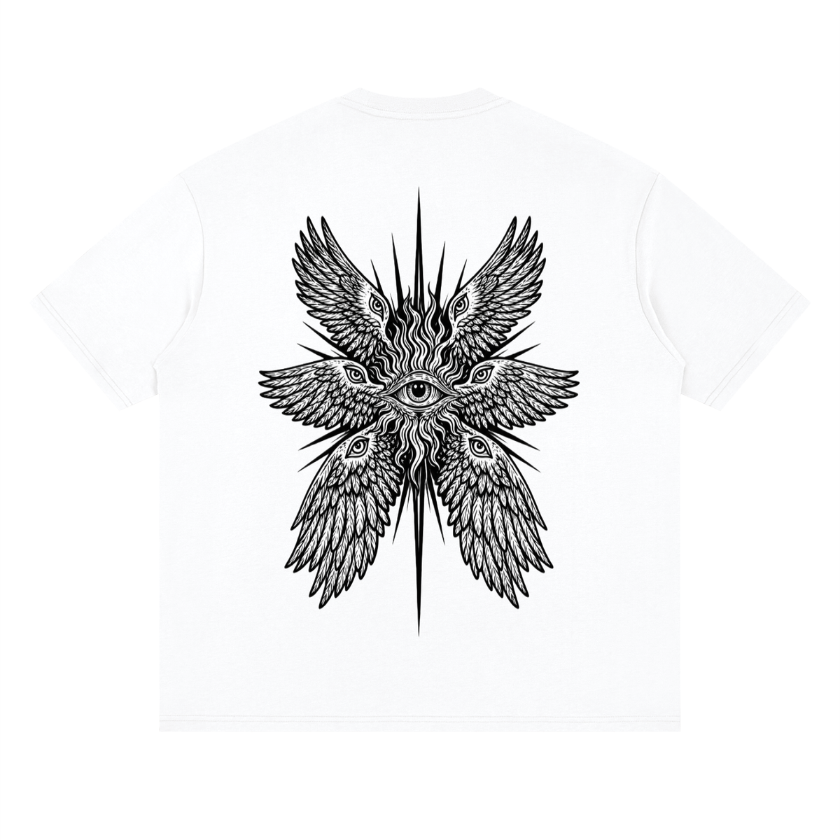 VISIONS OF EZEKIEL — Relaxed Tee by Made Clothing Co. — styled product view