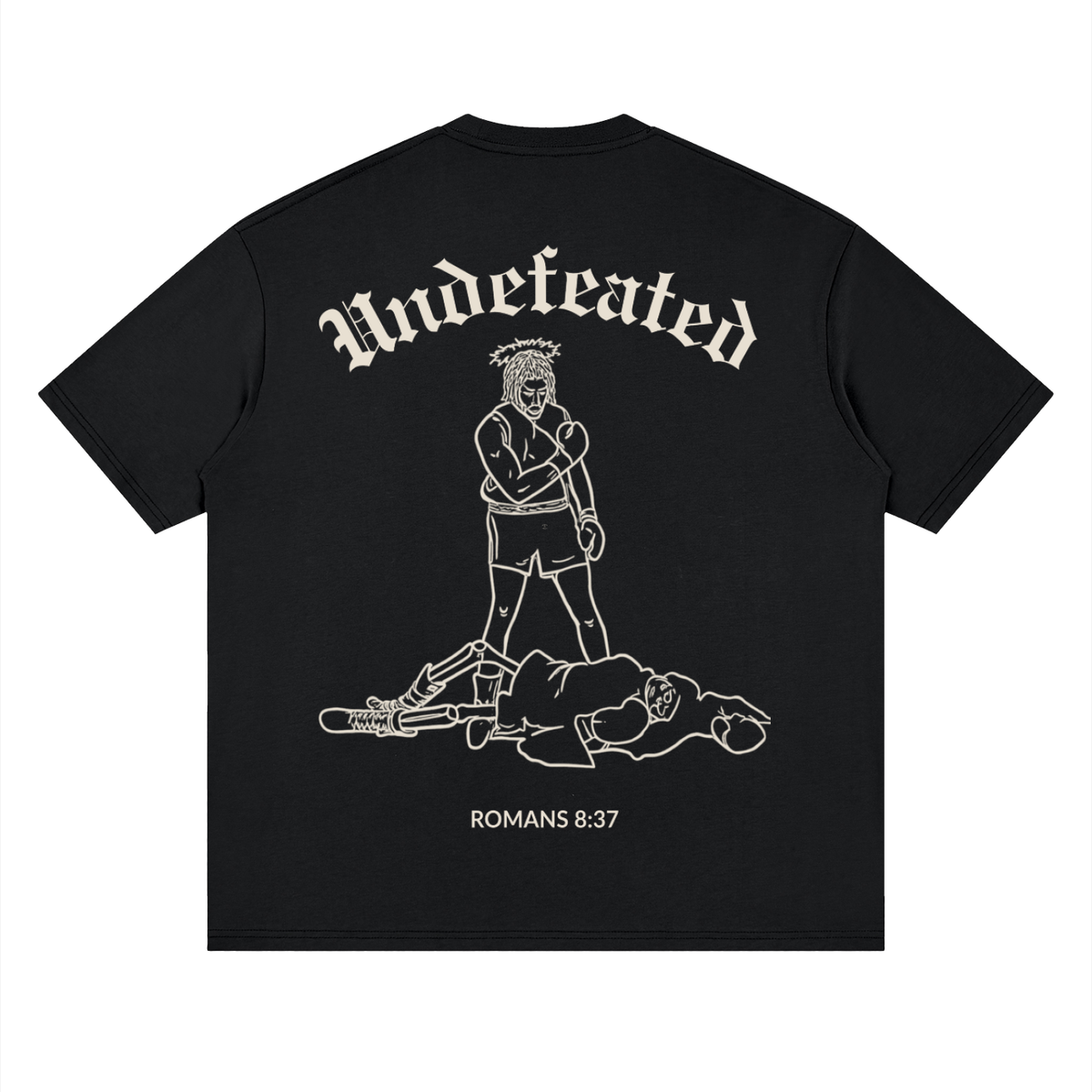 UNDEFEATED — Relaxed Tee by Made Clothing Co. — garment detail